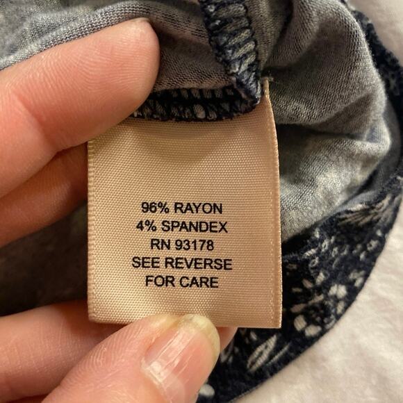 Boho Patchwork Print Tee Black Cream Philosophy Woman 1X - Picture 4 of 6